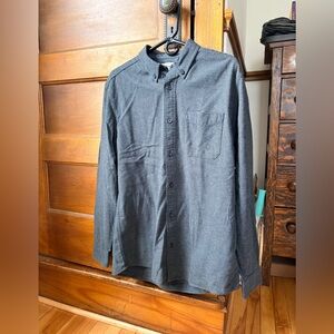 L.L. Bean Black and White Houndstooth Shirt